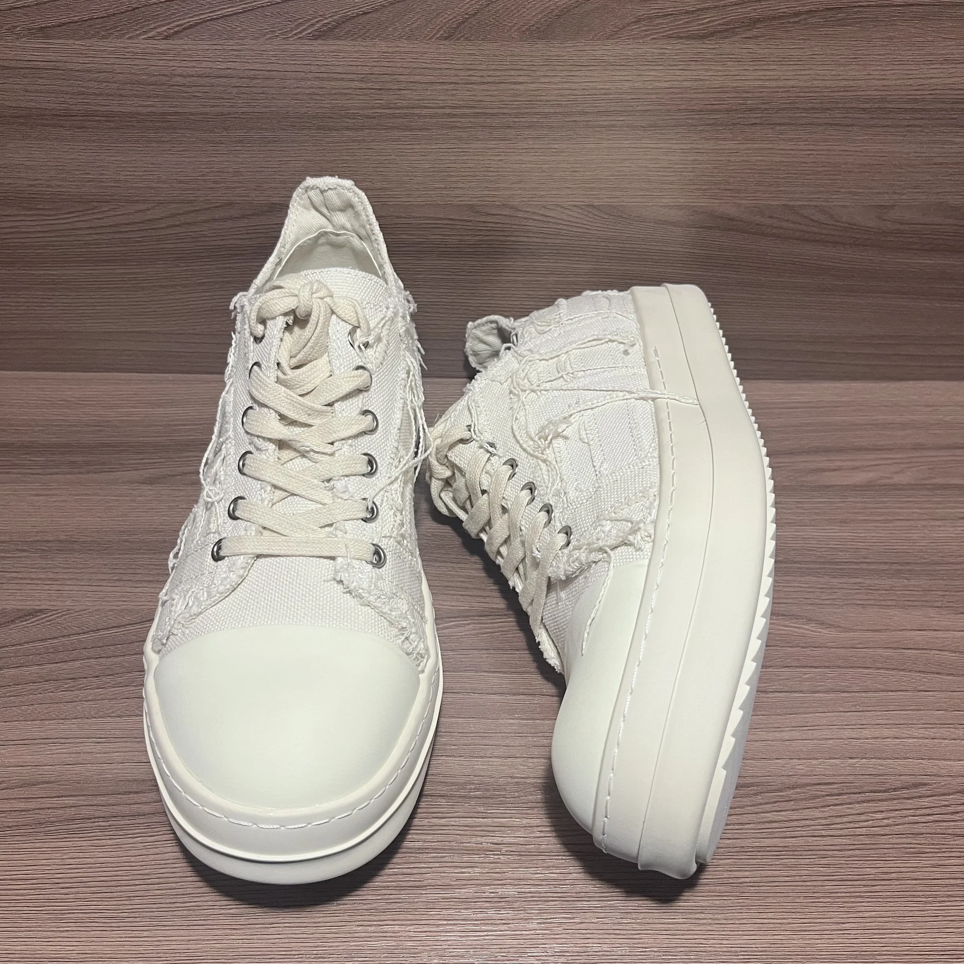 кеды rick owens ramones distressed - миниатюра 9