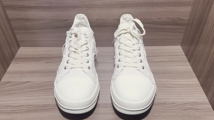 кеды rick owens distressed low white - видео 1