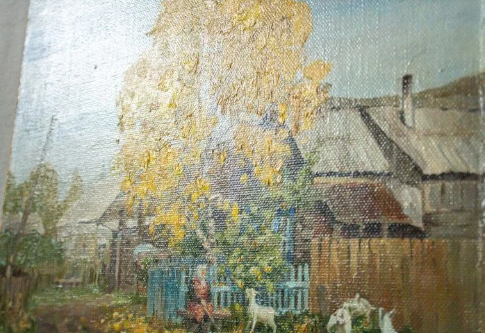 "Осенний дворик в Торгашино" - миниатюра 2