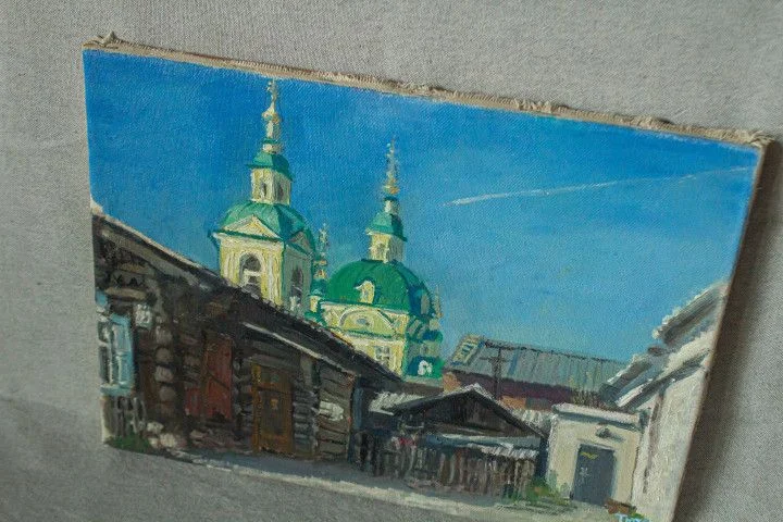 "Старый закоулок за Собором Благовещения" - миниатюра 2