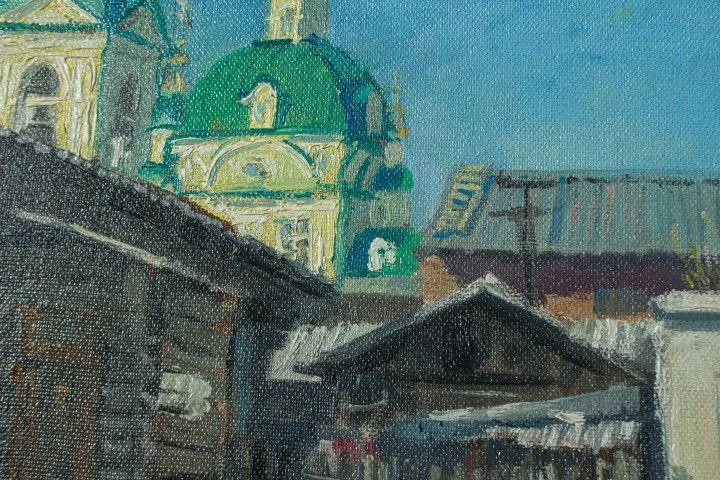 "Старый закоулок за Собором Благовещения" - миниатюра 4
