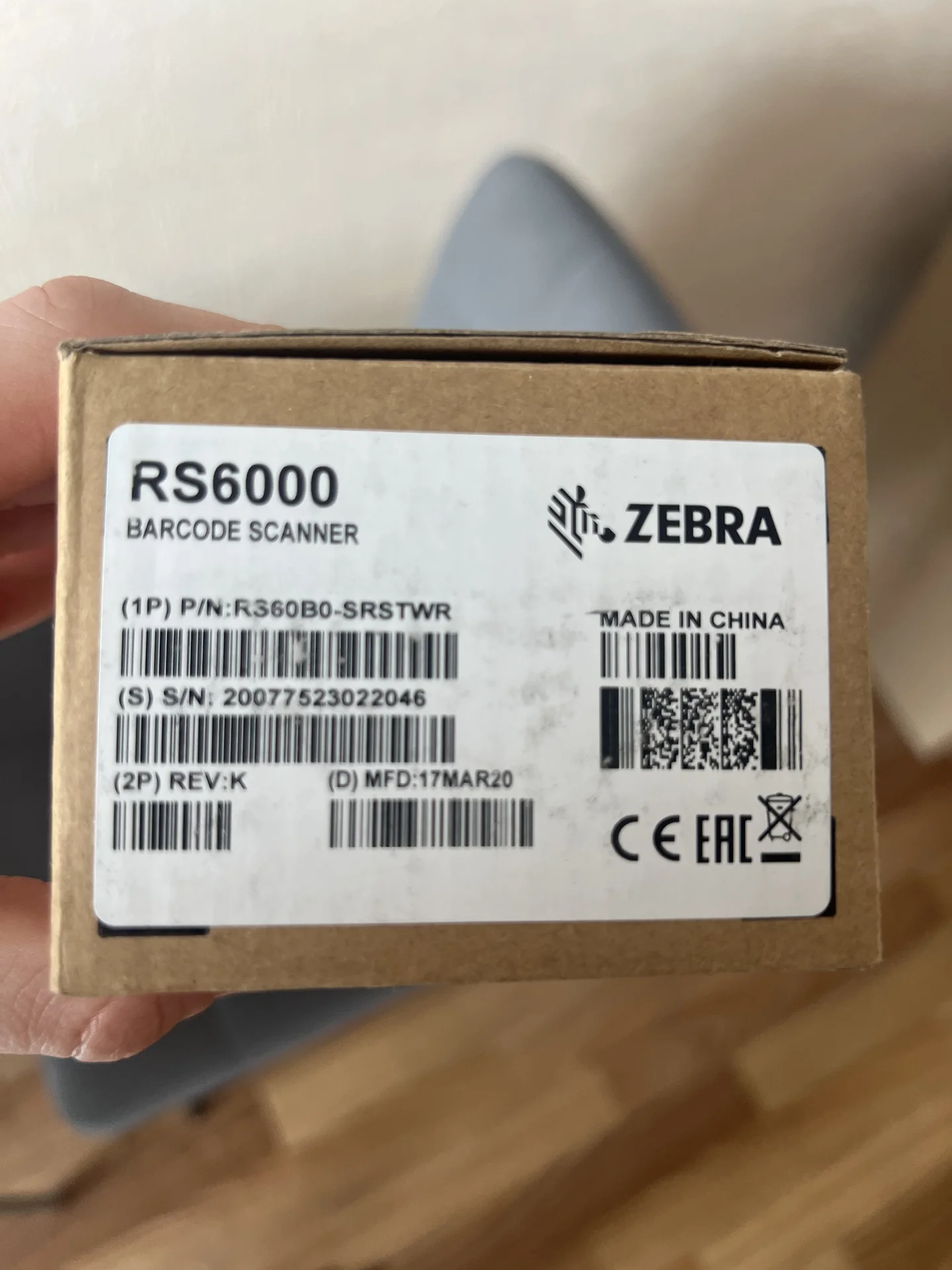 Сканер штрихкодов Zebra rs6000 - миниатюра 6