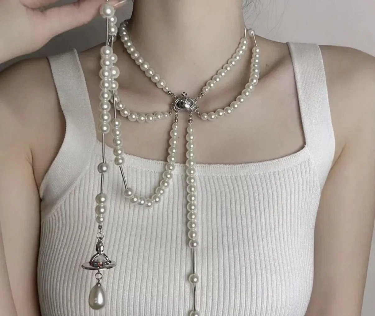 Vivienne westwood колье жемчуг - миниатюра 2