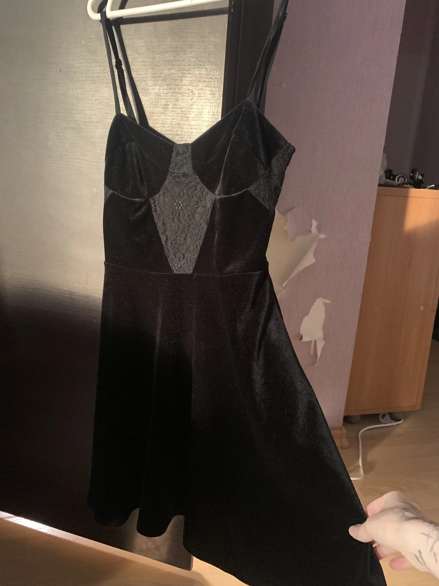 платье женское бархатное мини Topshop 42 размер - изображение 1