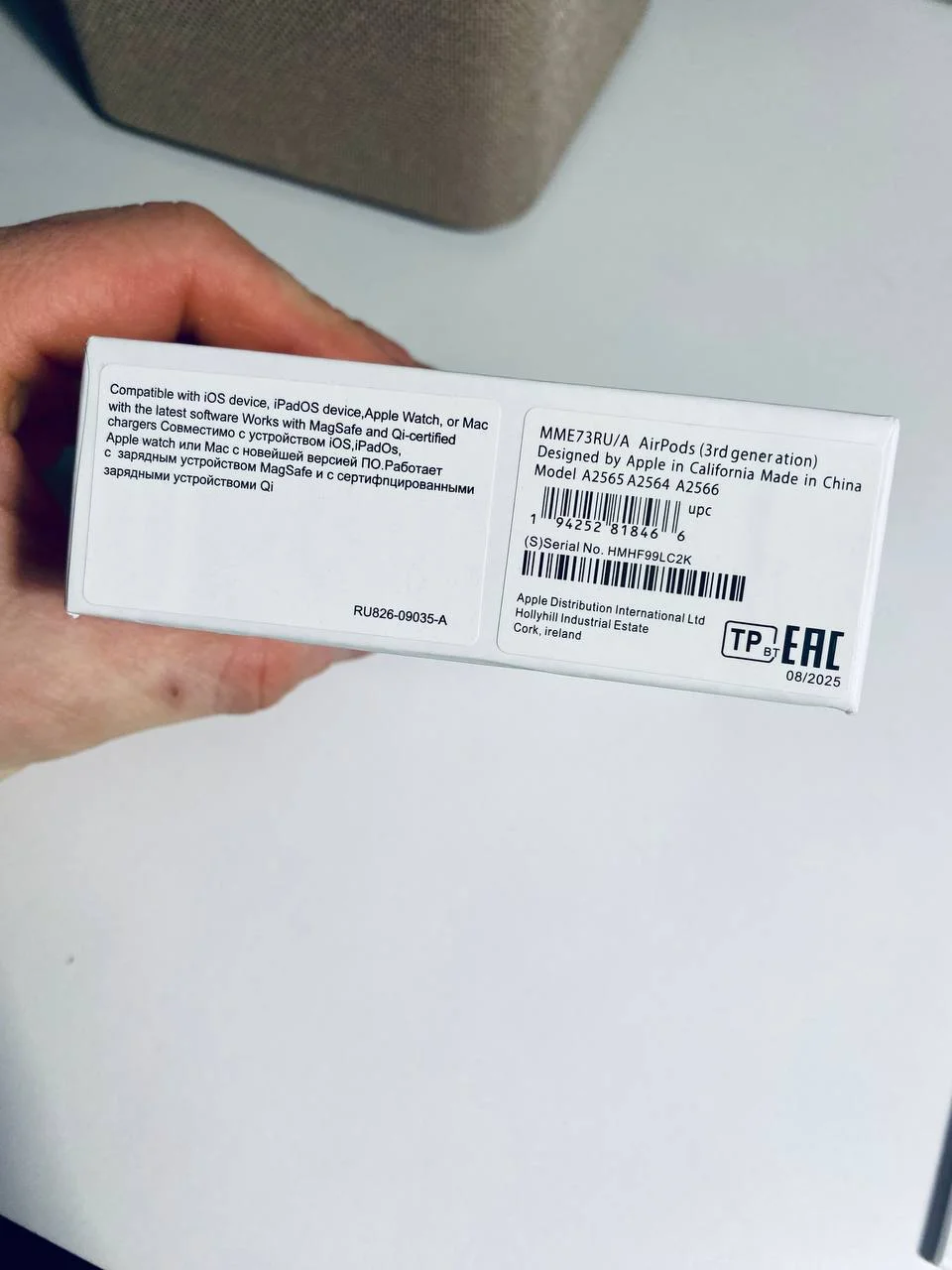 Наушники Airpods3 MagSafe/ Гарантия - миниатюра 3