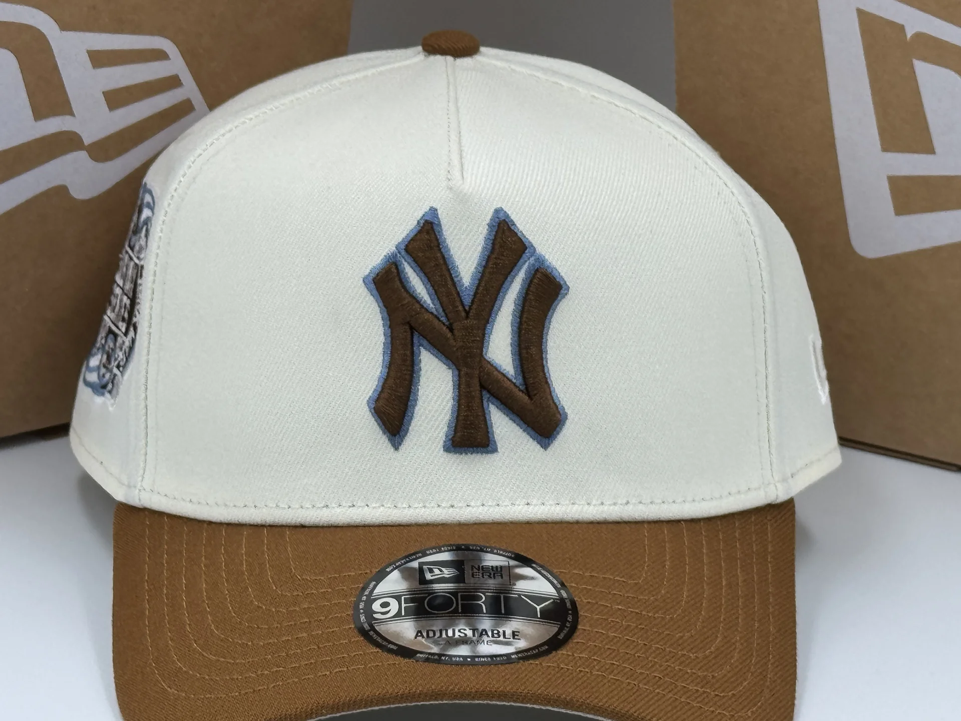 Бейсболка New Era A-Frame NY Yankees Chrome/Brown - миниатюра 3