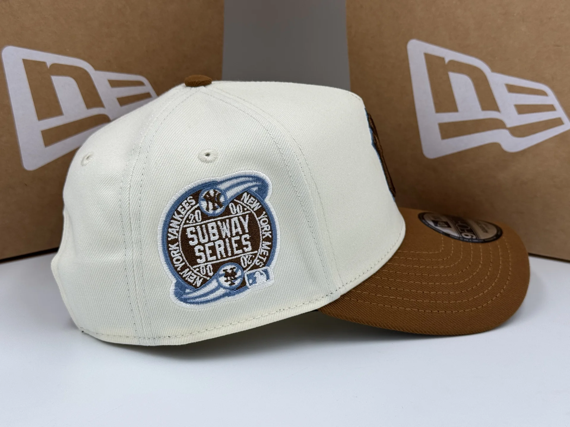 Бейсболка New Era A-Frame NY Yankees Chrome/Brown - миниатюра 5