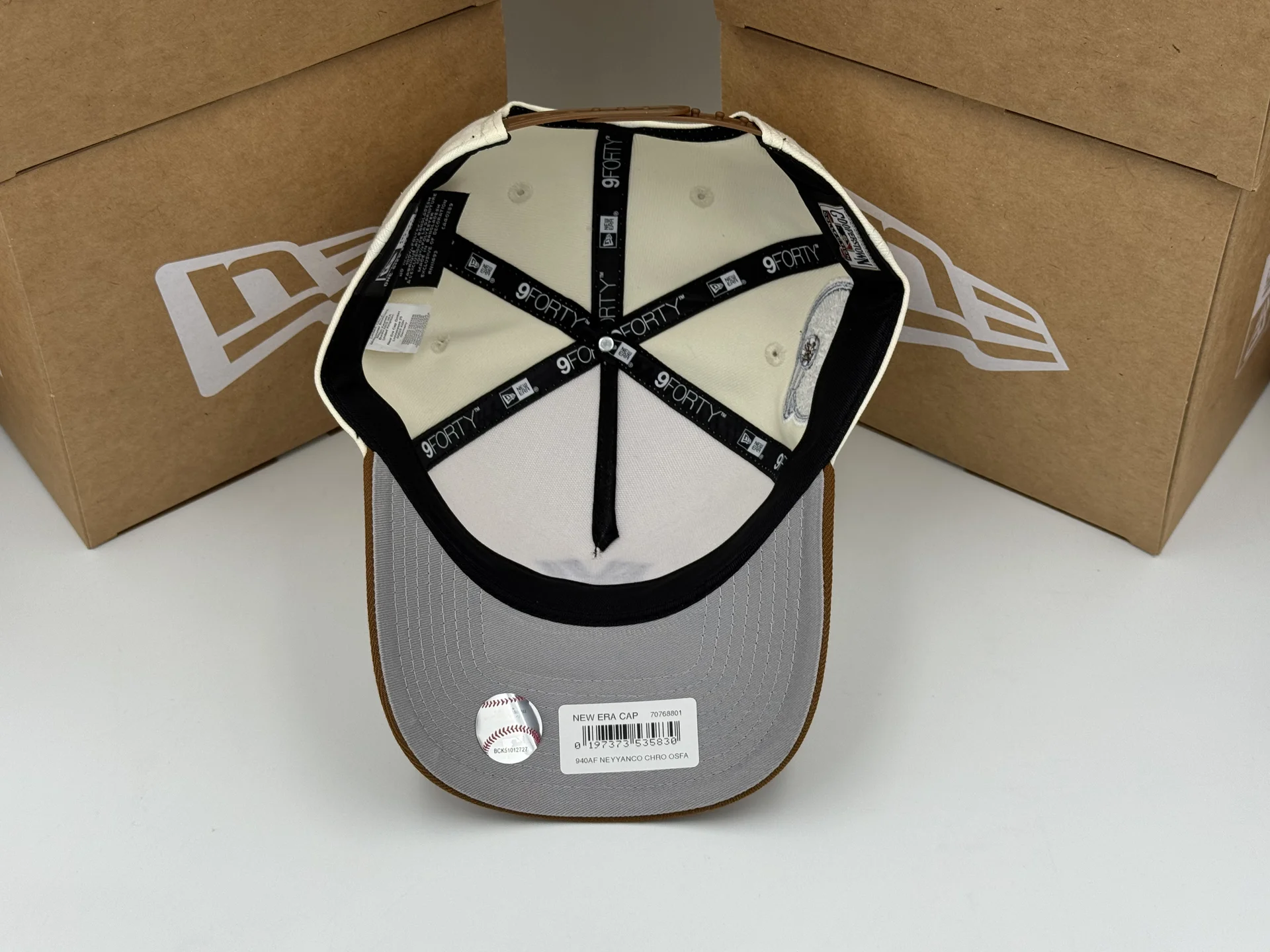 Бейсболка New Era A-Frame NY Yankees Chrome/Brown - миниатюра 9