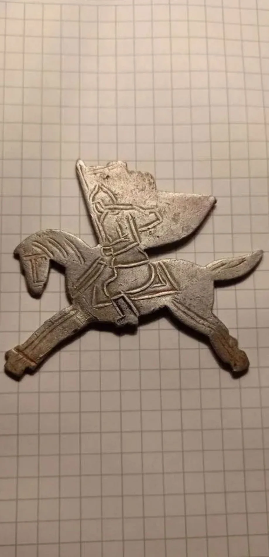 Солдат, СССР, всадник Знаменосец, качалка, до 40 г - изображение 1