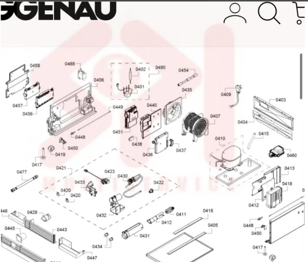 Запчасти для BSH-Smeg-Miele-Asko-Aeg-V-ZUG - миниатюра 8
