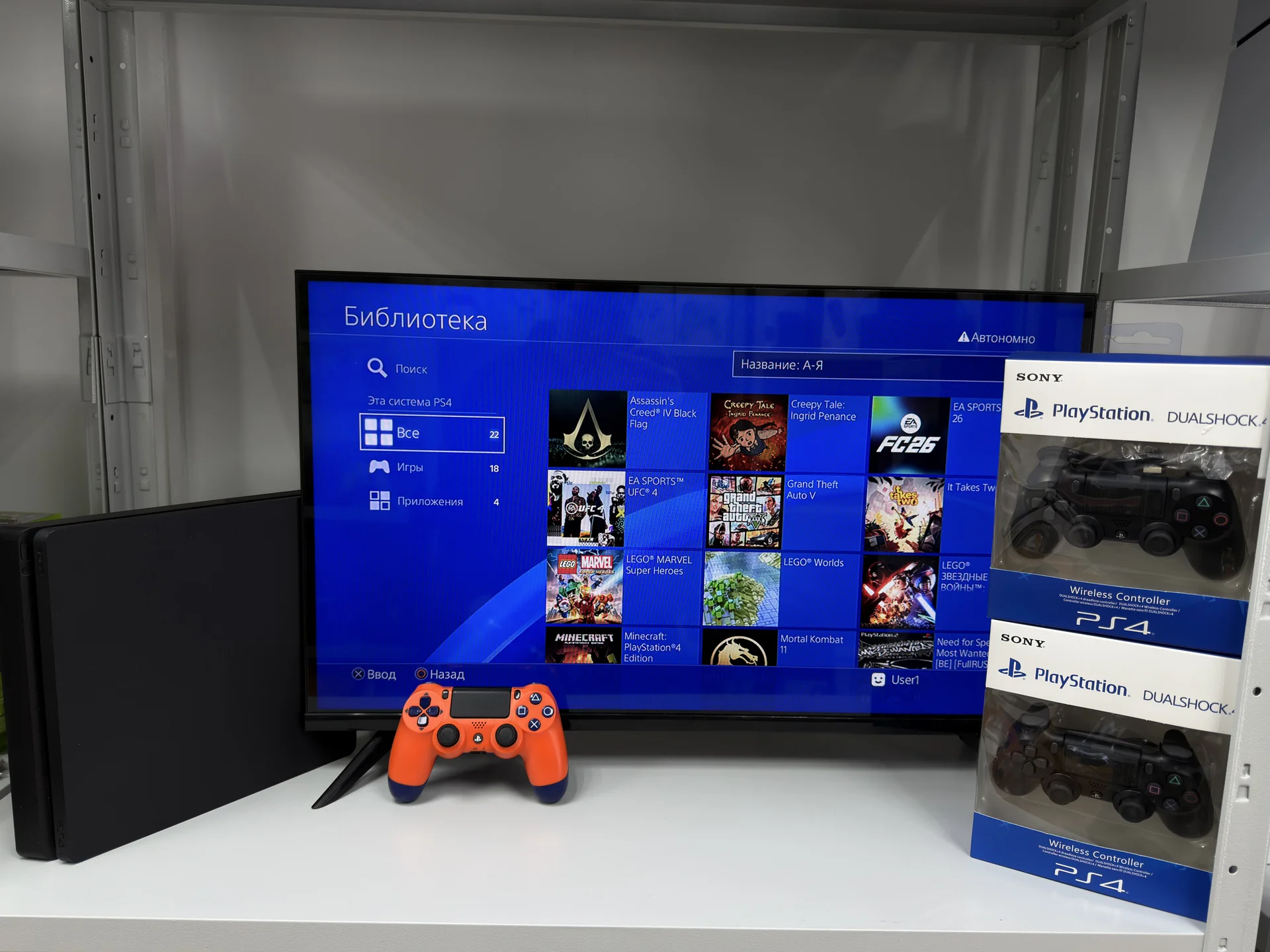 Прошитая PlayStation 4 + 800 игр - миниатюра 4