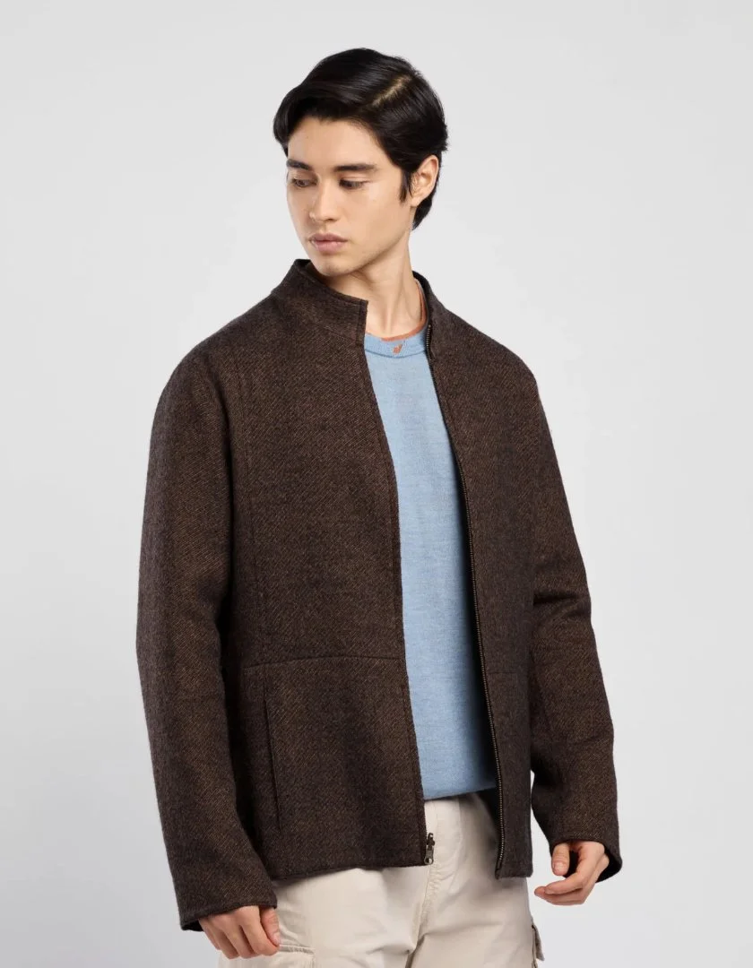 Эксклюзивная мужская куртка Baby Alpaca / Bolivia / Premium / Новая / XL - изображение 1