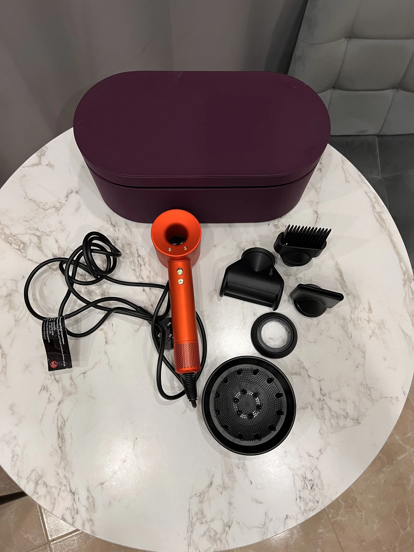 Фен Dyson HD07 Topaz Orange Gift Edition - миниатюра 3