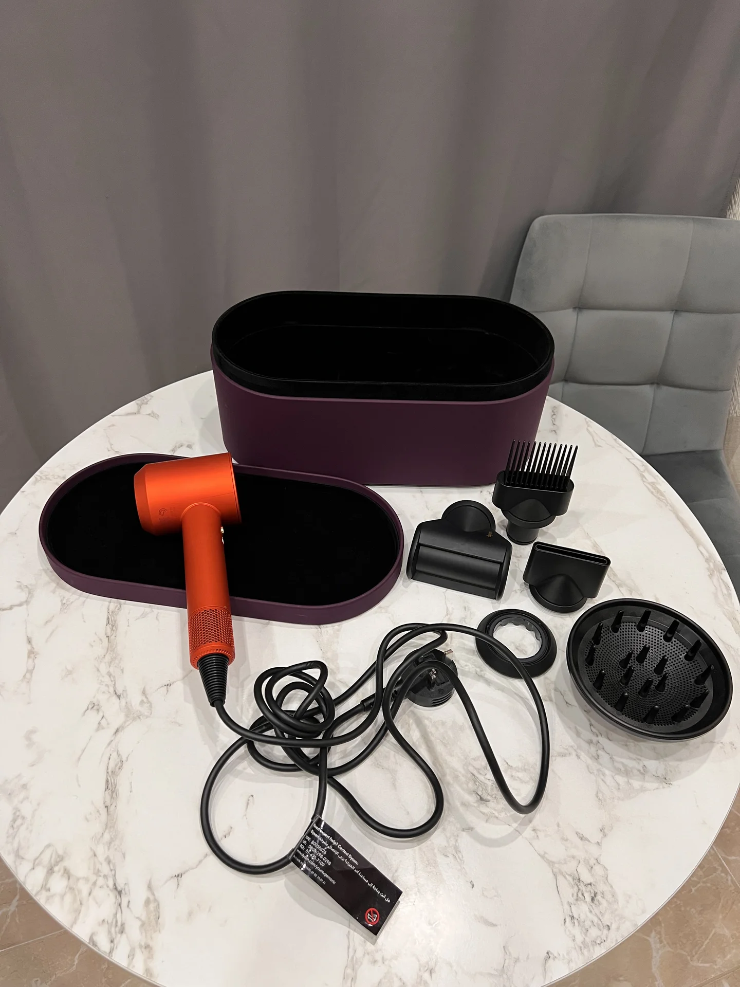 Фен Dyson HD07 Topaz Orange Gift Edition - миниатюра 4