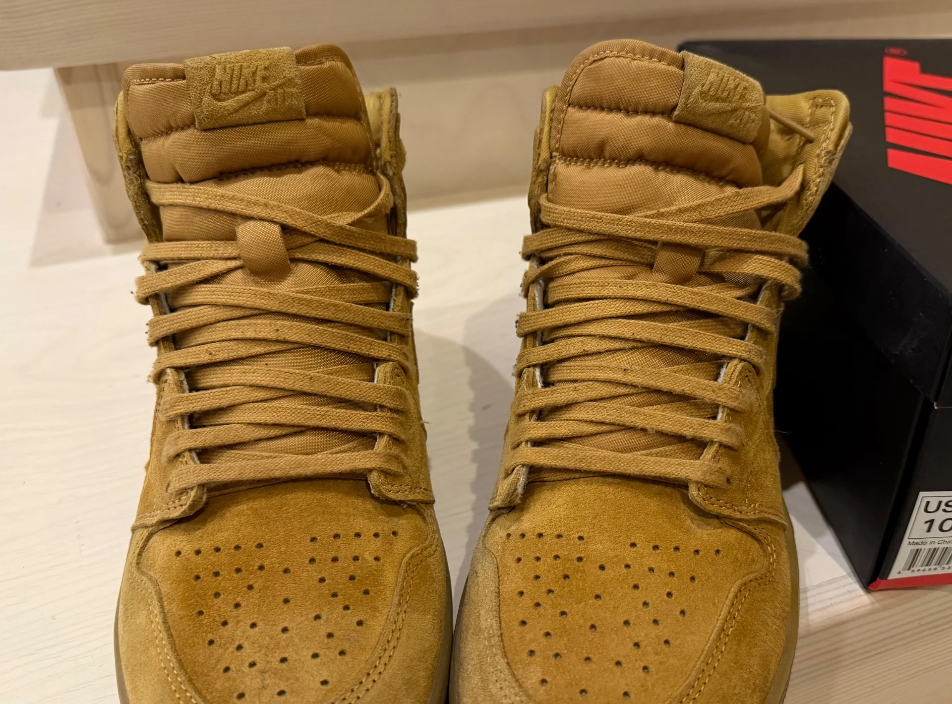 Nike air Jordan 1 retro high wheat - миниатюра 4