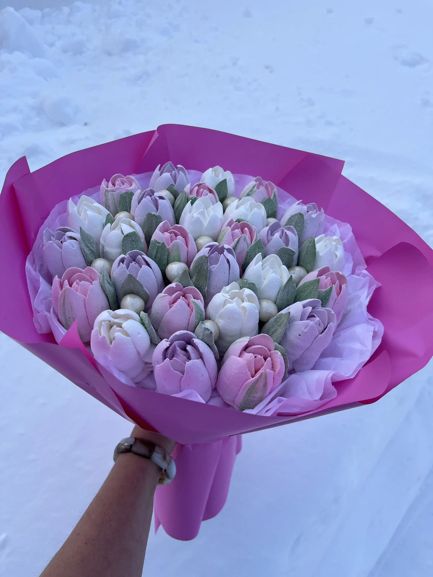 Букет из зефира 25-27 бутонов - изображение 1