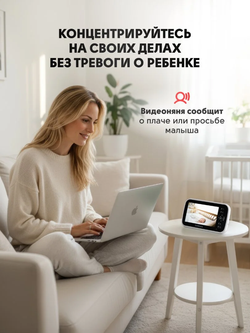 Видеоняня с монитором новая - миниатюра 11