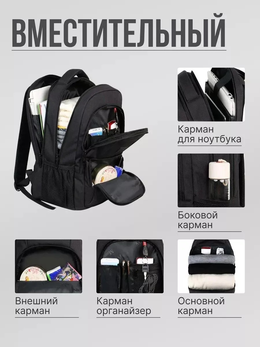 Рюкзак школьный городской Matein - миниатюра 3