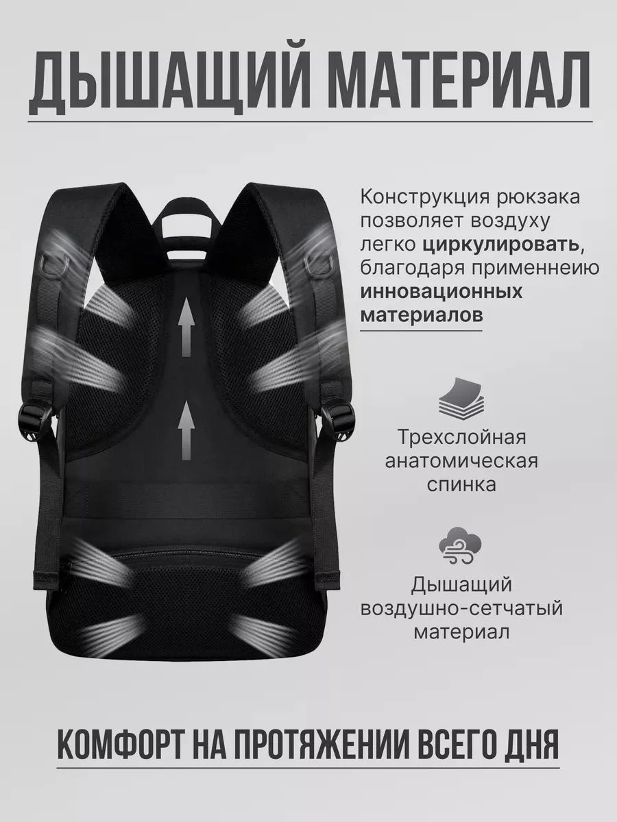 Рюкзак школьный городской Matein - миниатюра 4