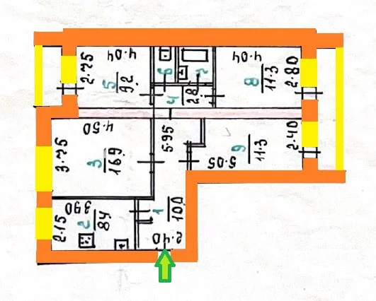Продам 4х ком квартиру - миниатюра 33