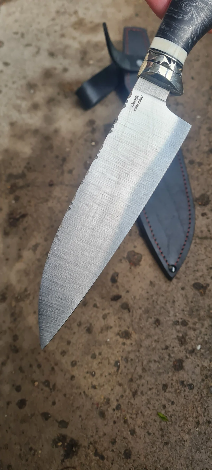 Нож ,,Сантоку" из CPM S90V - миниатюра 4