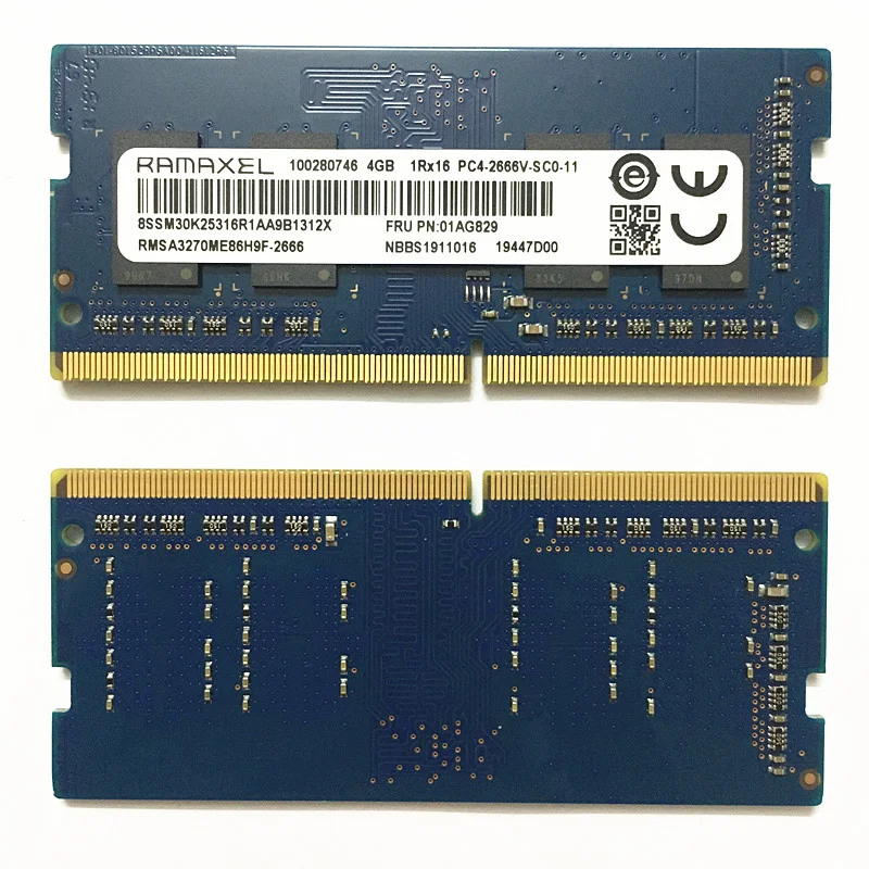 Оперативная память Ramaxel 4GB DDR4 2666MHz для ноутбука Lenovo - изображение 1