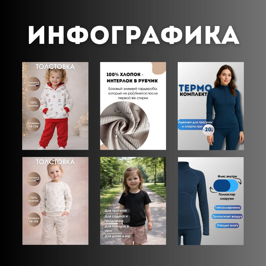 Продающая инфографика для маркетплейсов - миниатюра 6