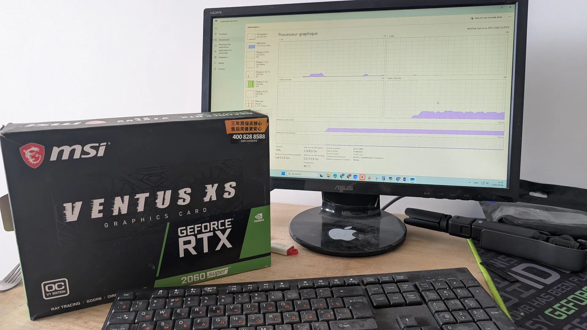RTX 2060 super 8GB msi - миниатюра 2