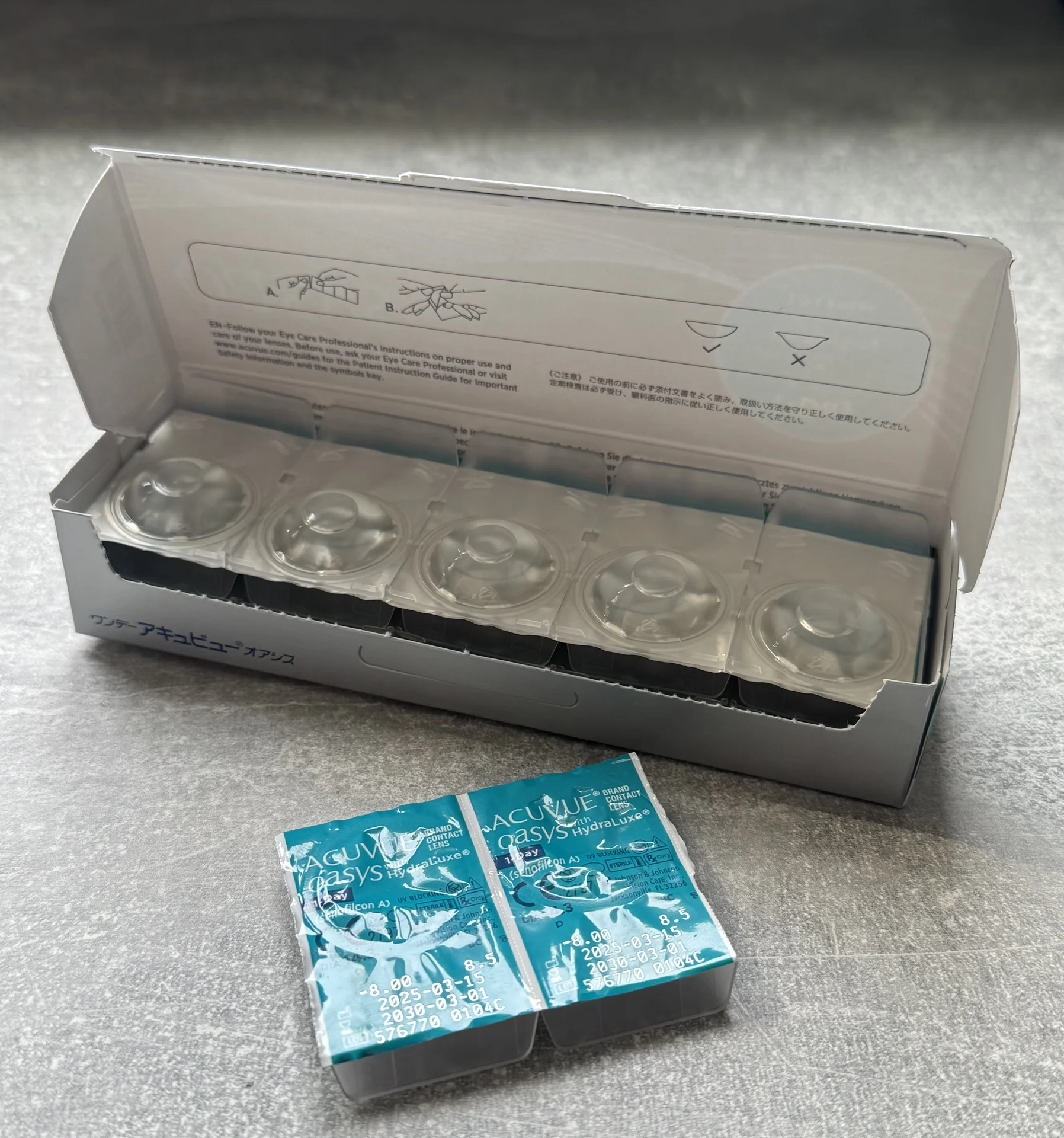Линзы контактные однодневные Acuvue Oasys (-8.00) - миниатюра 2