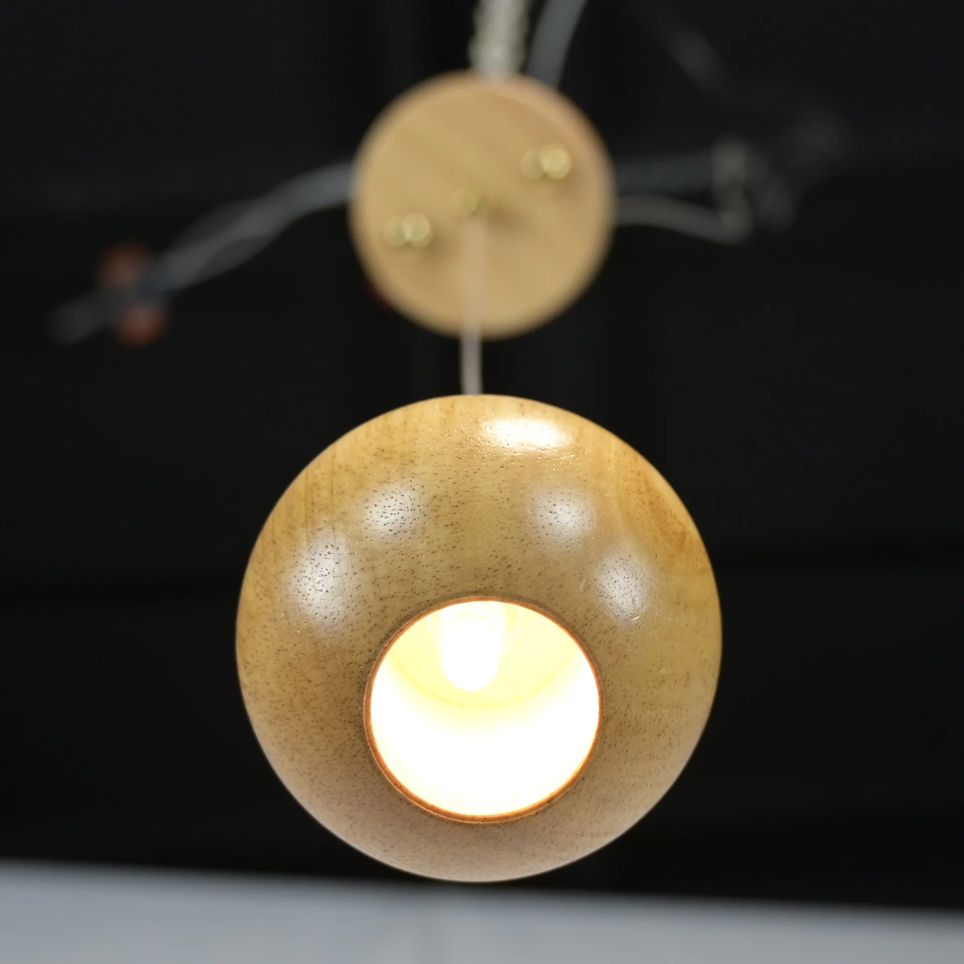 Подвесной светильник Lofter Wooden Sphere - миниатюра 11
