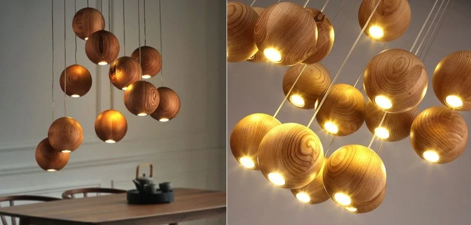 Подвесной светильник Lofter Wooden Sphere - миниатюра 16