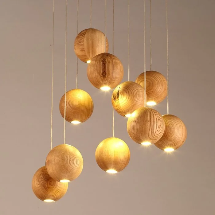 Подвесной светильник Lofter Wooden Sphere - миниатюра 2