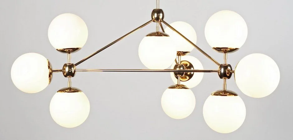 Люстра на штанге Modo Chandelier White Glass L10 - миниатюра 2