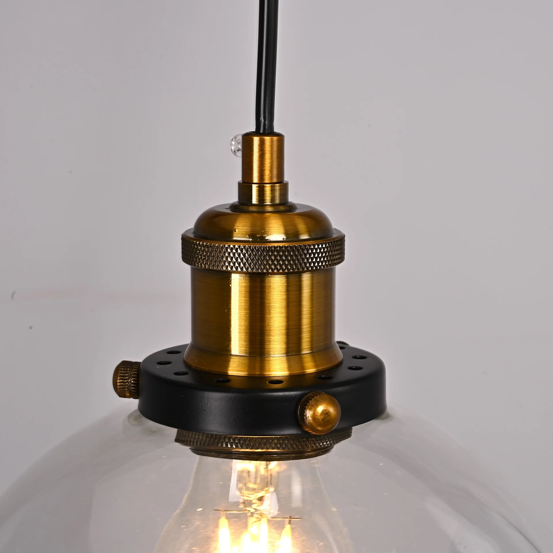 Подвесной светильник Loft Clear Glass Sphere Cloche - миниатюра 3
