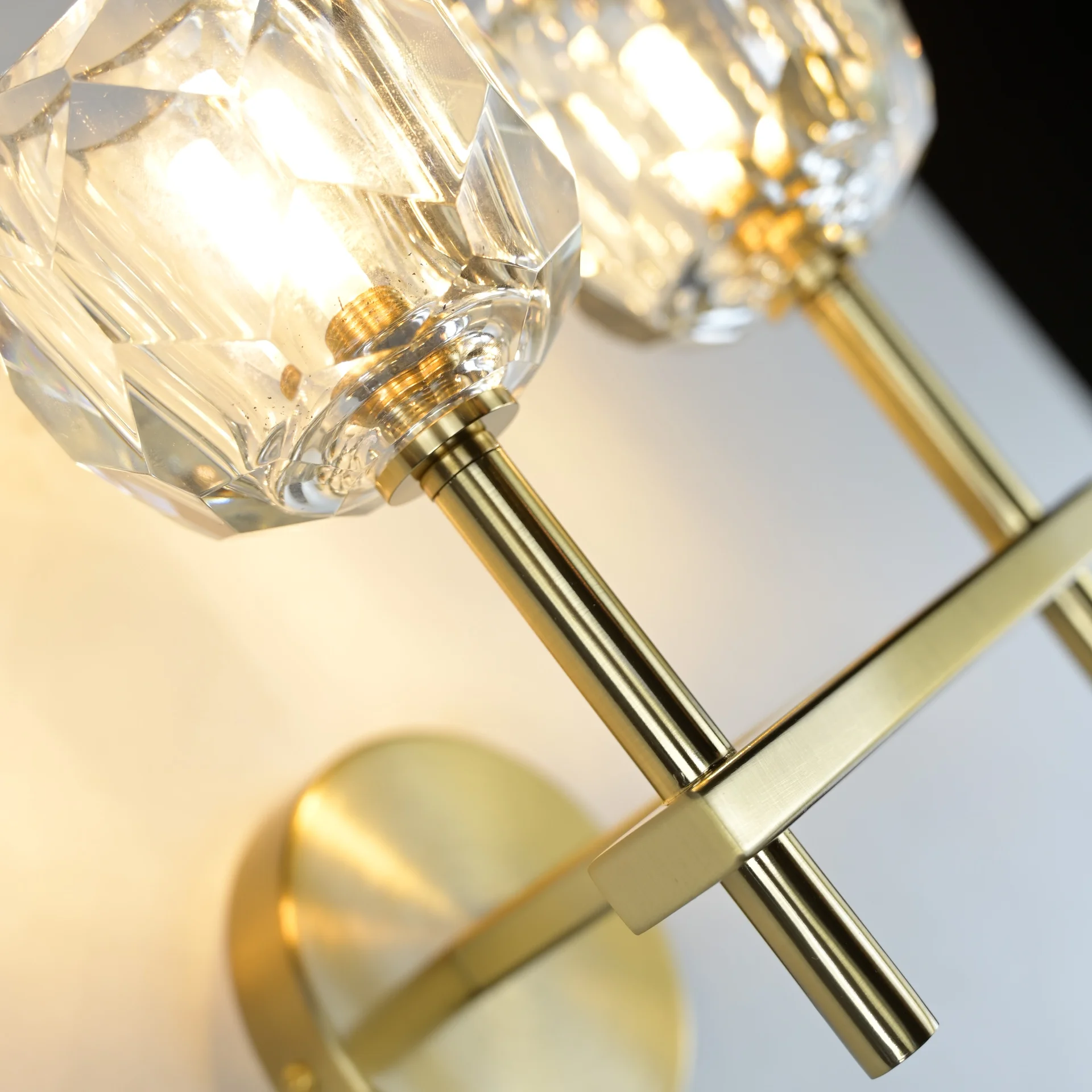 Бра Boule de Cristal Double Sconce Brass - миниатюра 15