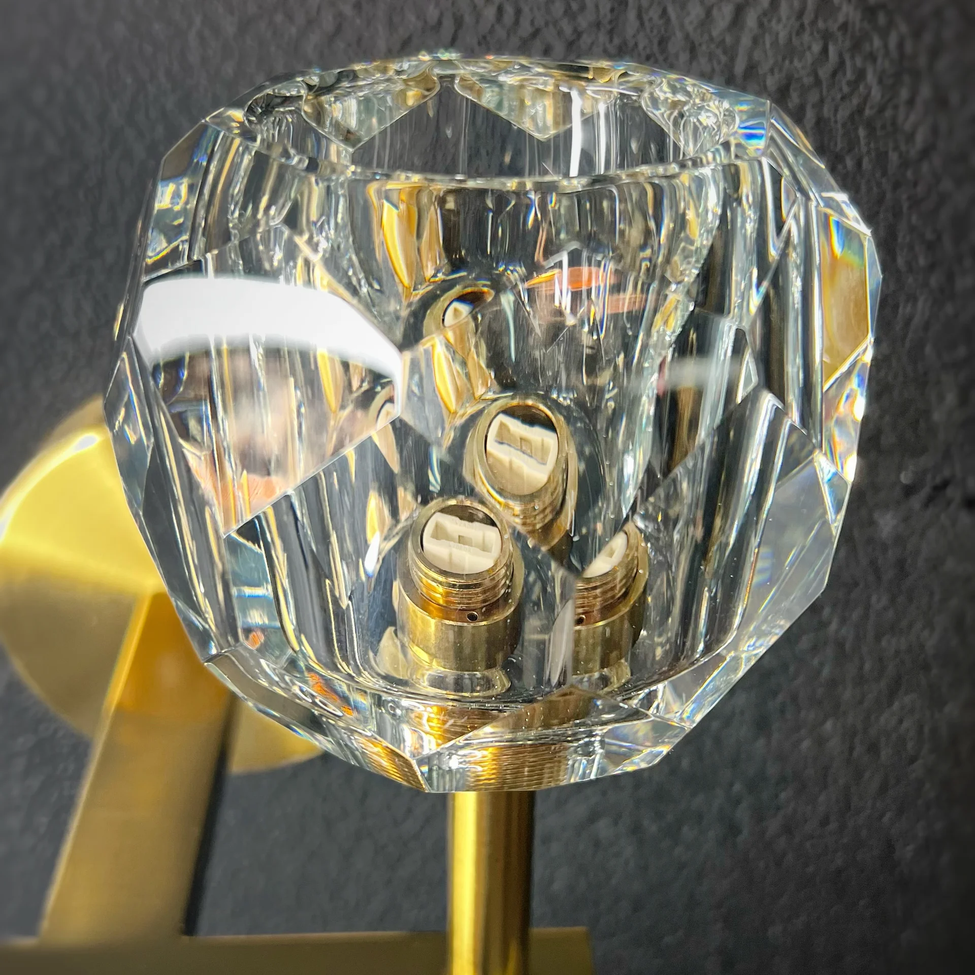Бра Boule de Cristal Double Sconce Brass - миниатюра 18