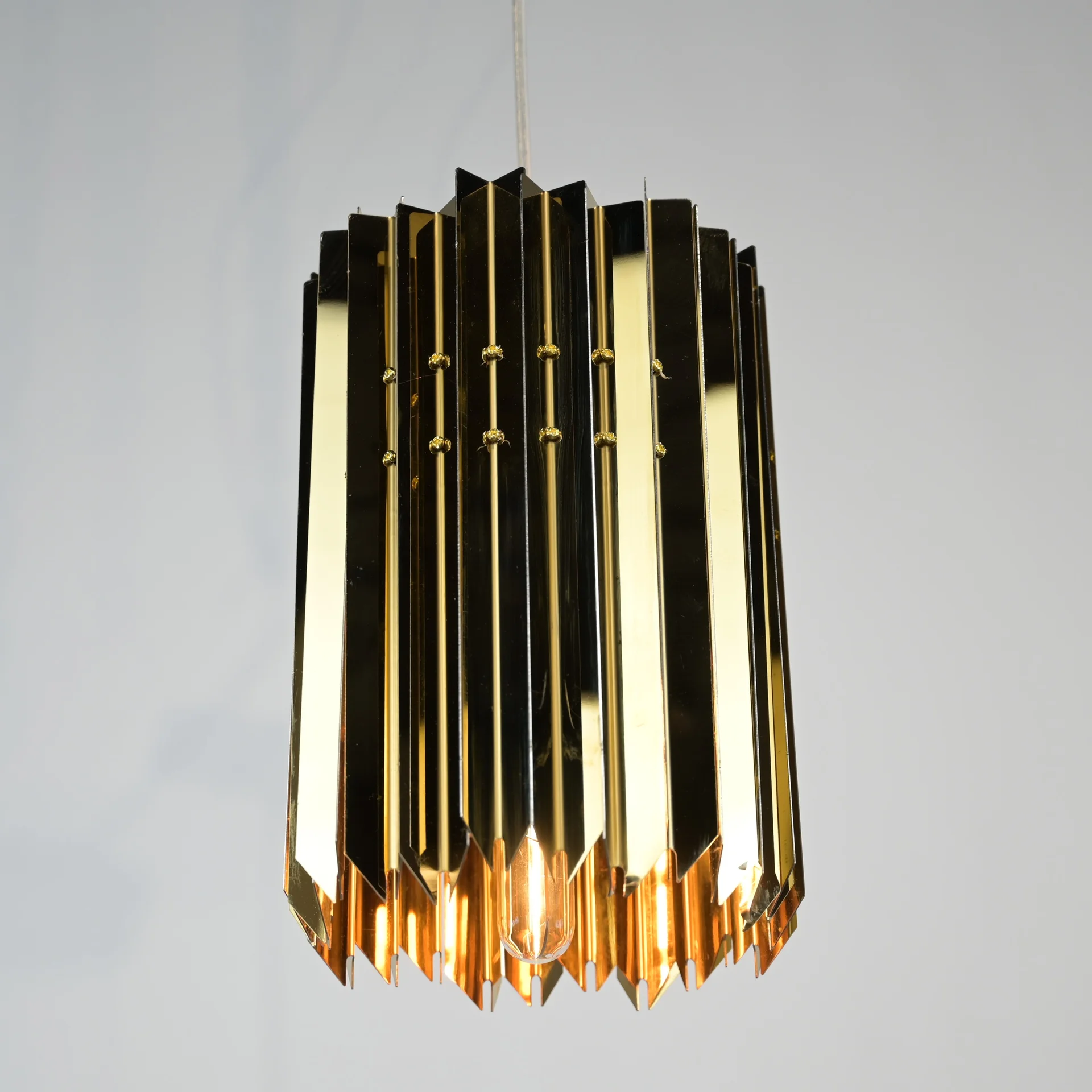 Подвесной светильник Tom Kirk Facet Pendant Gold - миниатюра 13