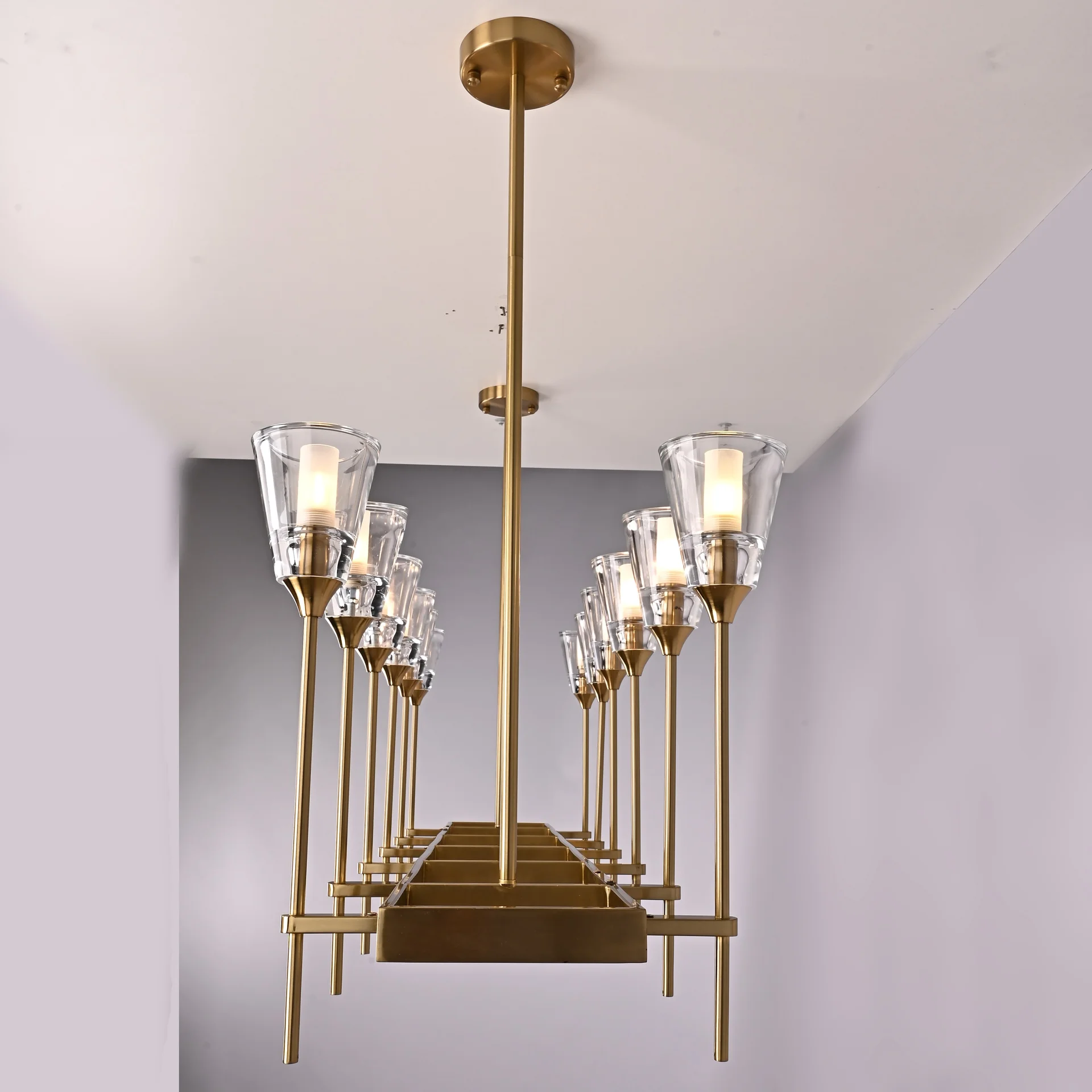 Люстра на штанге TORCHE DE VERRE Linear Chandelier 12 - миниатюра 13
