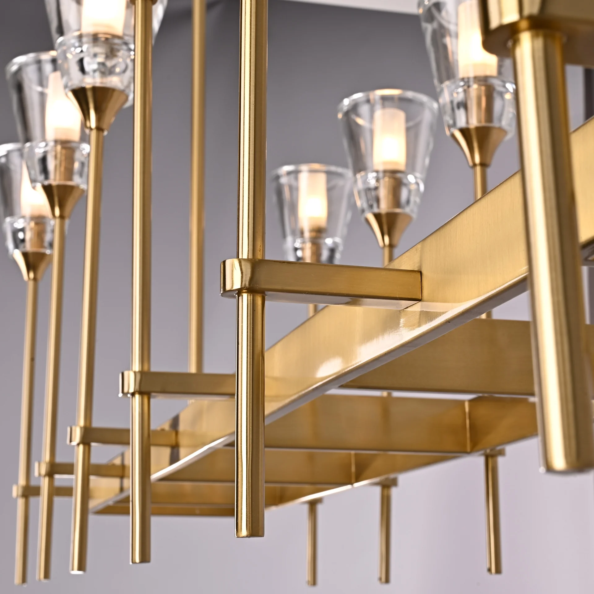 Люстра на штанге TORCHE DE VERRE Linear Chandelier 12 - миниатюра 2