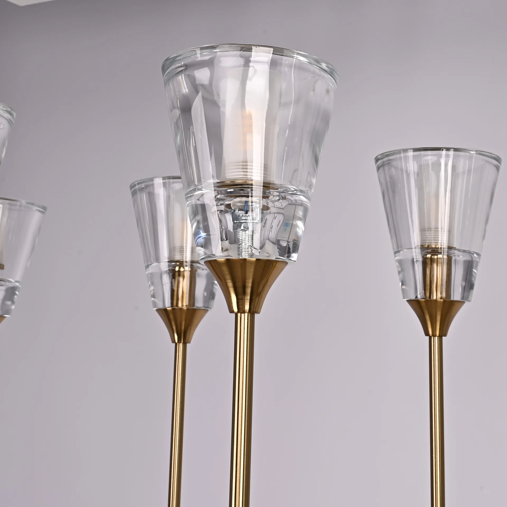 Люстра на штанге TORCHE DE VERRE Linear Chandelier 12 - миниатюра 8