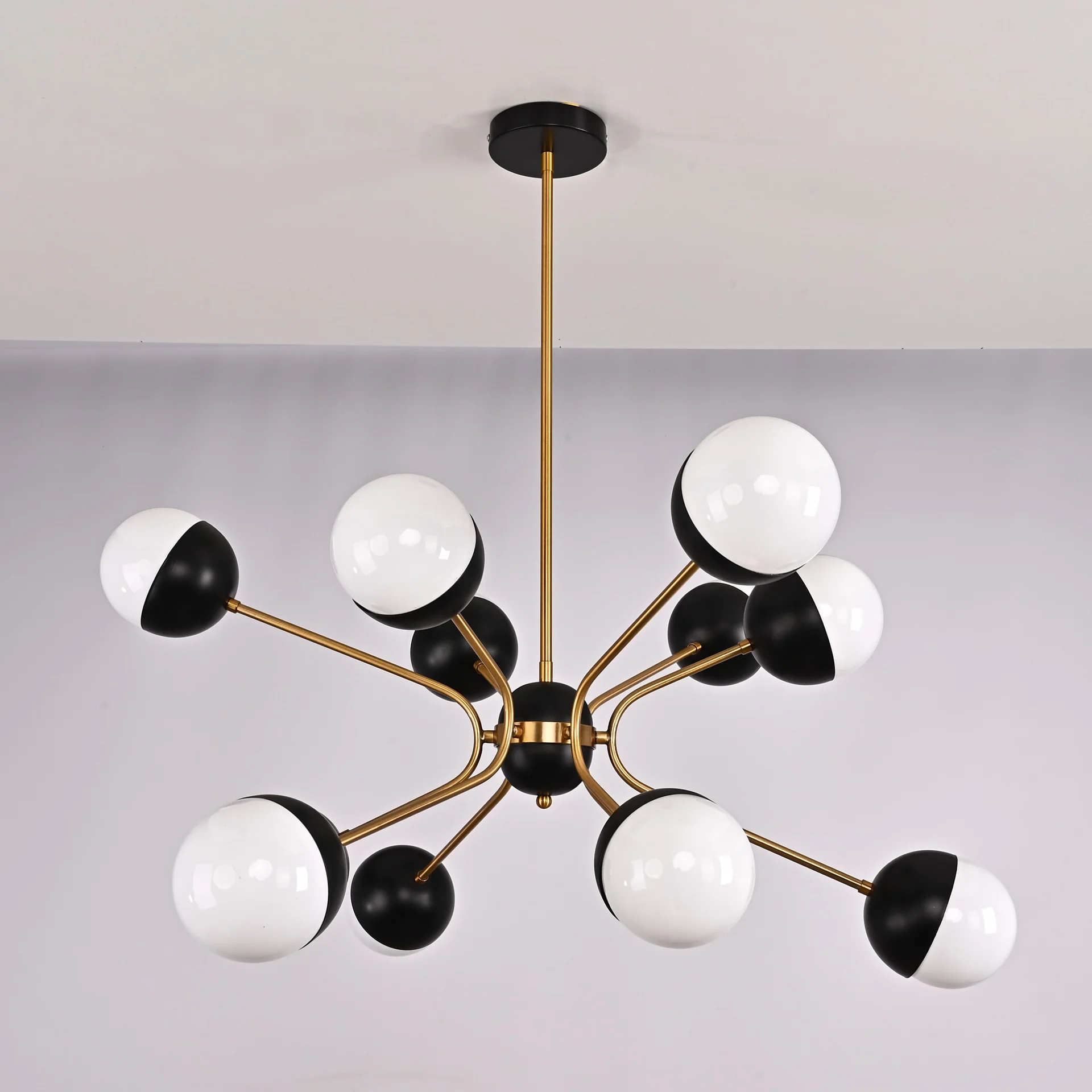 Люстра на штанге Rewire Custom Orb Chandelier in 1950 - миниатюра 10