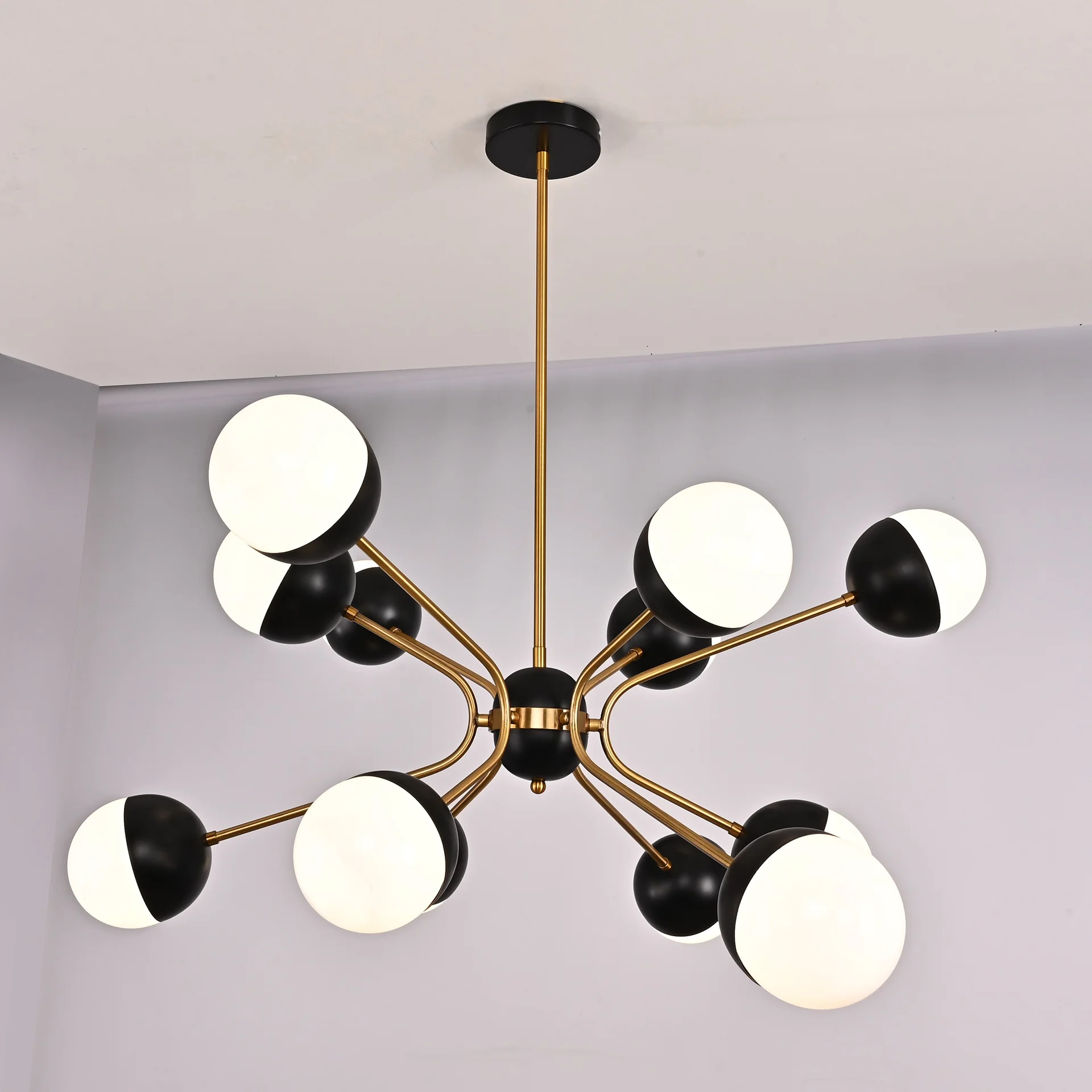 Люстра на штанге Rewire Custom Orb Chandelier in 1950 - миниатюра 2
