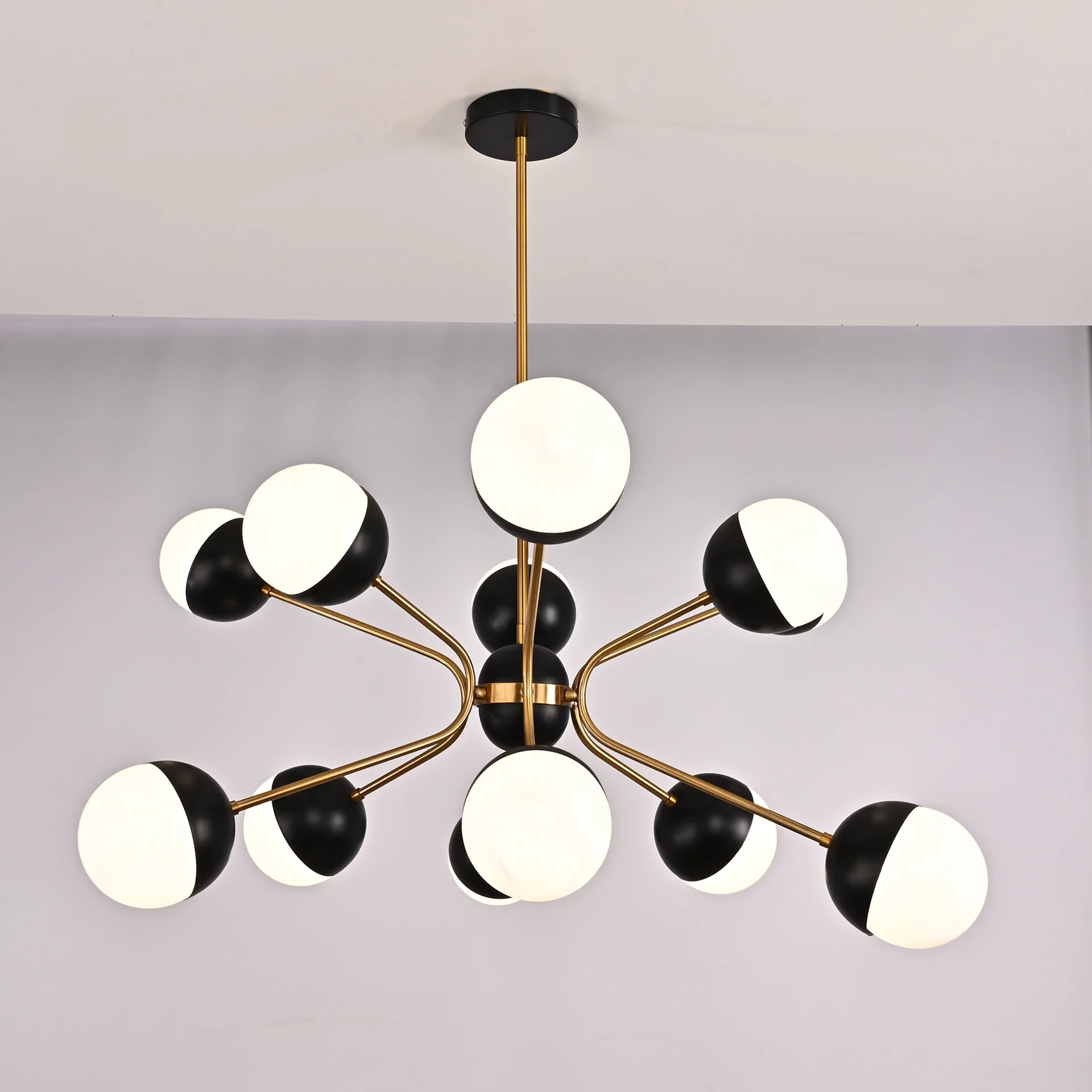 Люстра на штанге Rewire Custom Orb Chandelier in 1950 - миниатюра 4