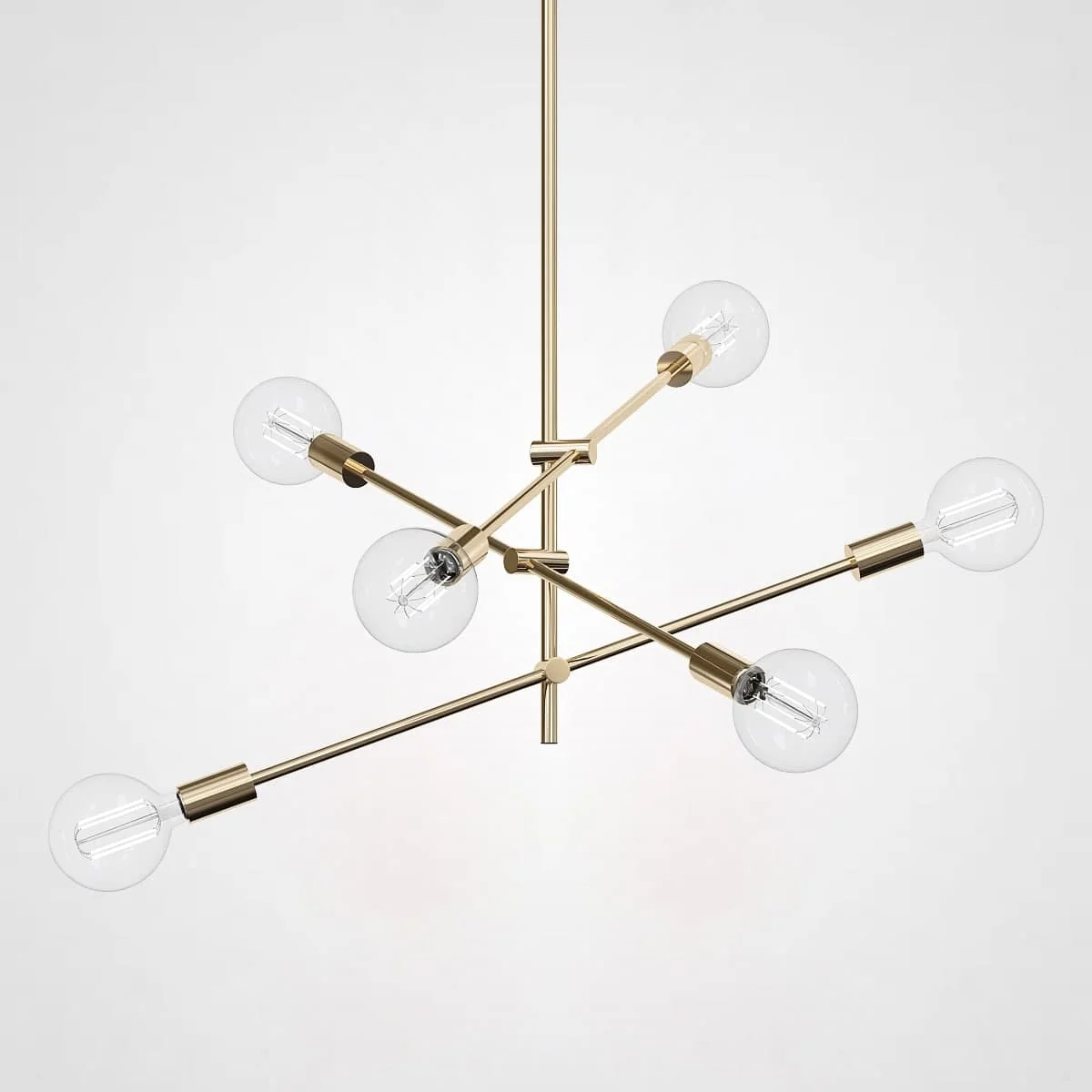 Люстра на штанге LF Studio Cliff Pendant 6 Bronze - изображение 1