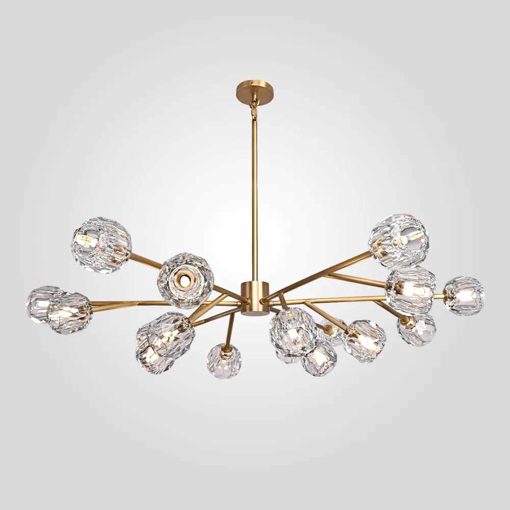 Люстра на штанге Boule De Cristal Round Chandelier 18 - изображение 1