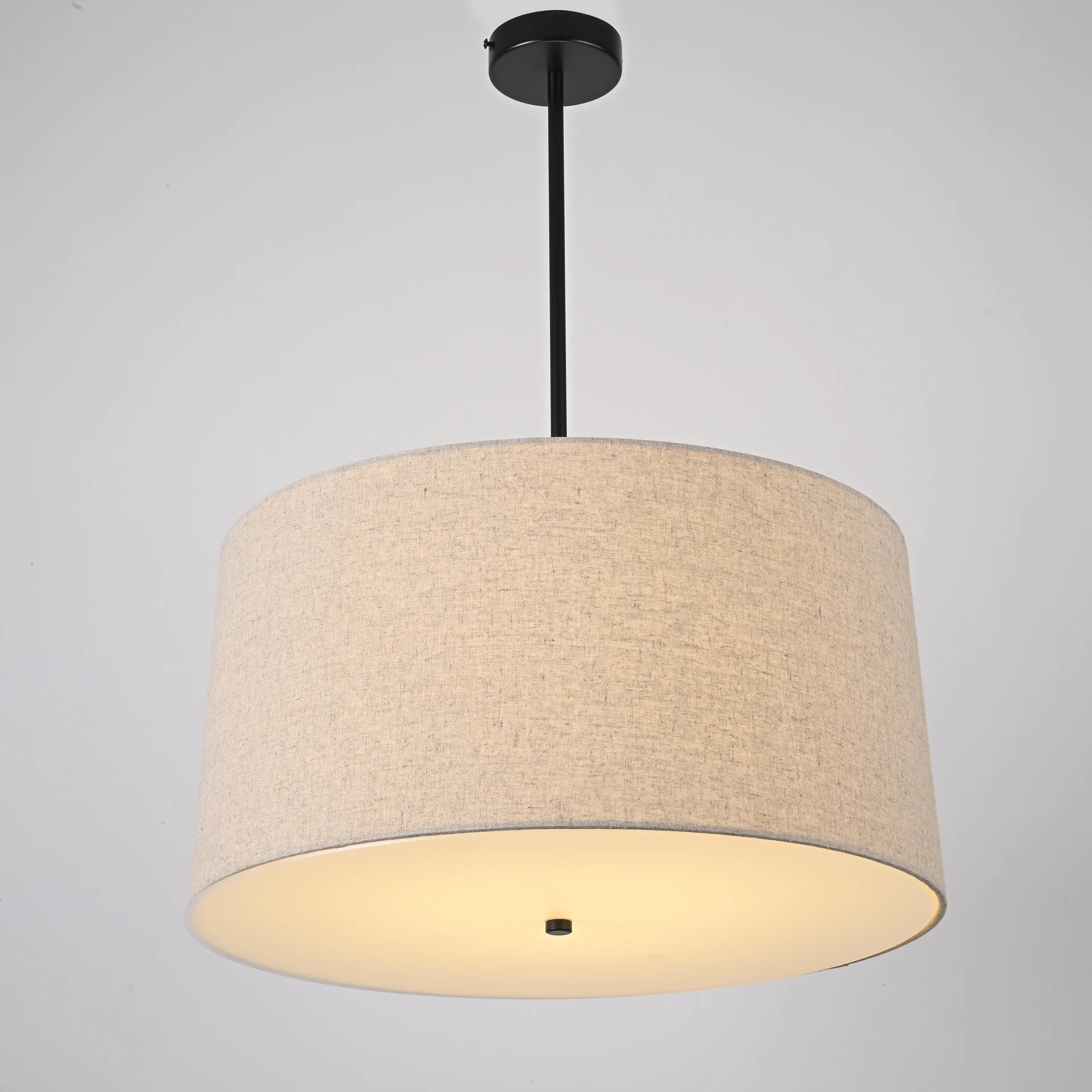 Подвесной светильник RH ROUND Linen Shade Pendant - миниатюра 2