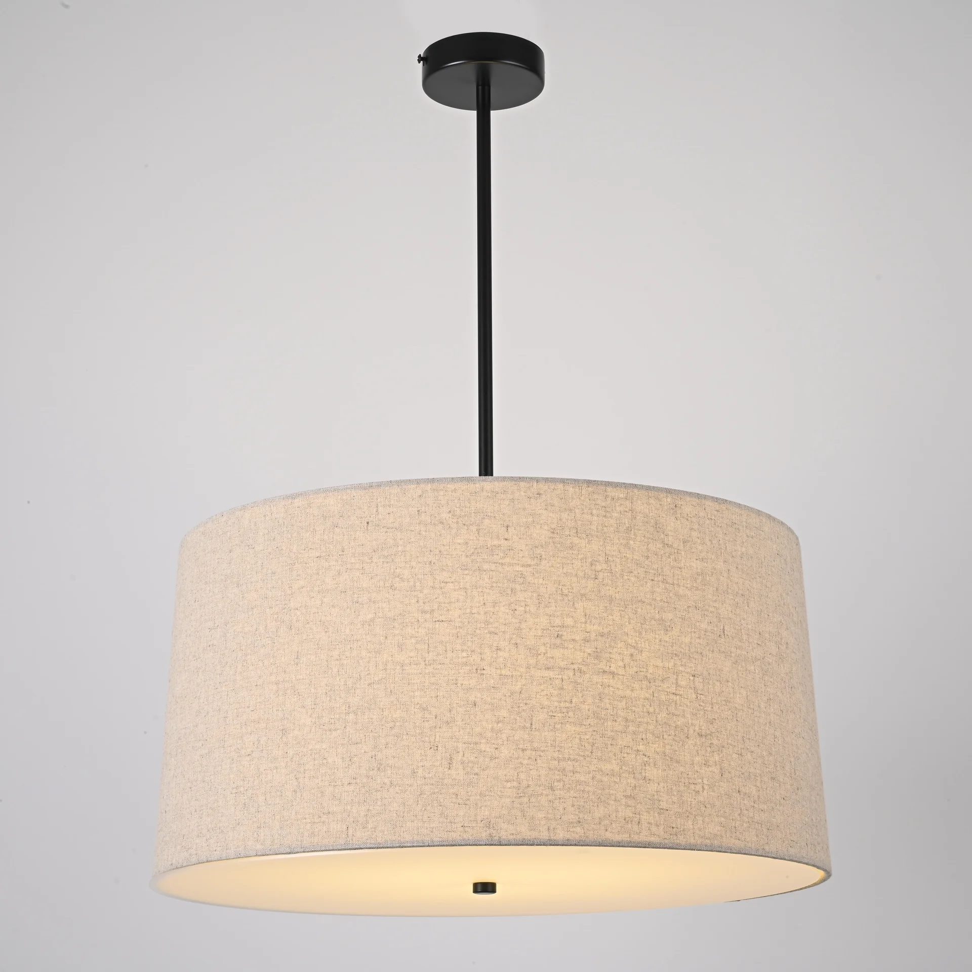Подвесной светильник RH ROUND Linen Shade Pendant - миниатюра 4