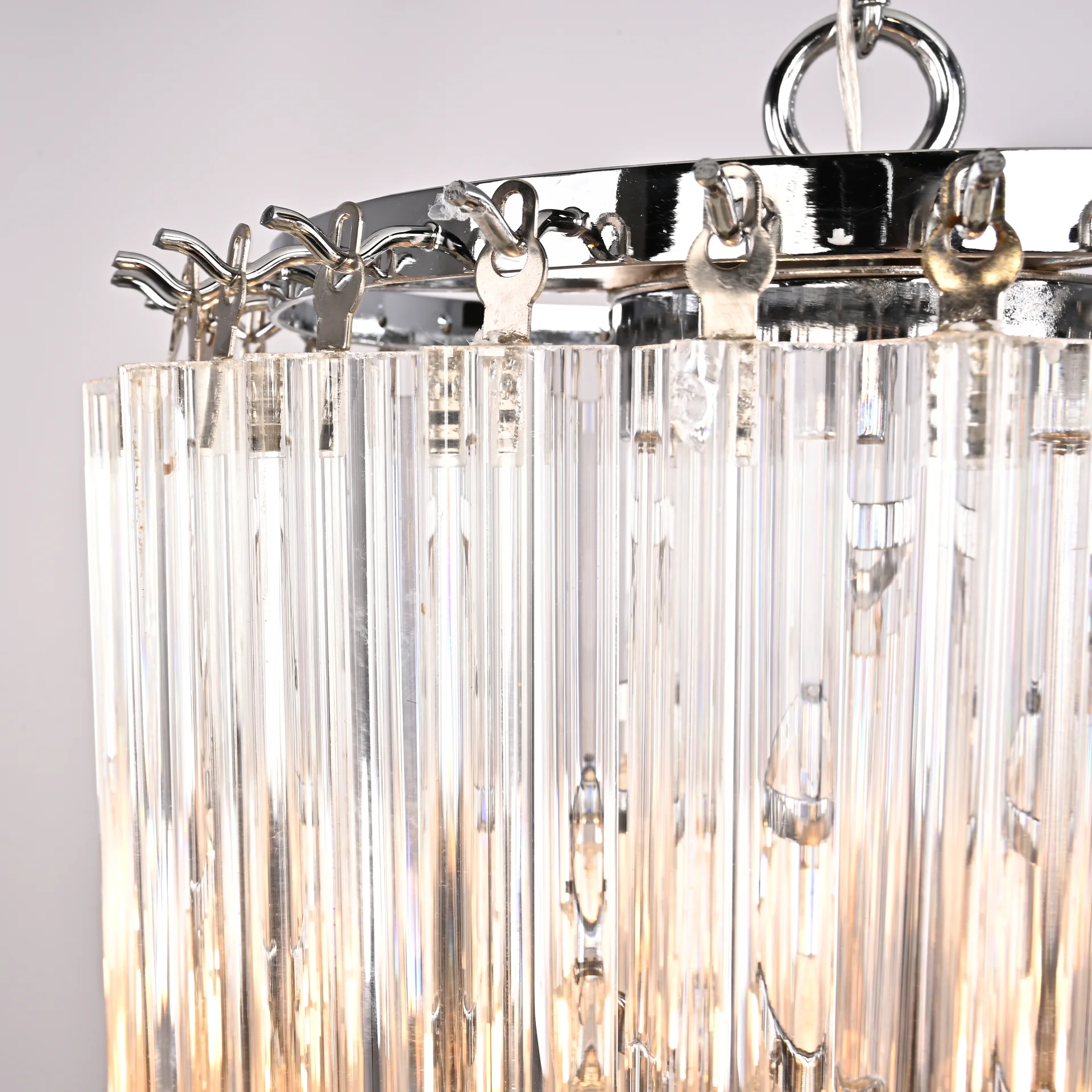 Подвесная люстра Odeon Chandelier Glass Clear - миниатюра 10