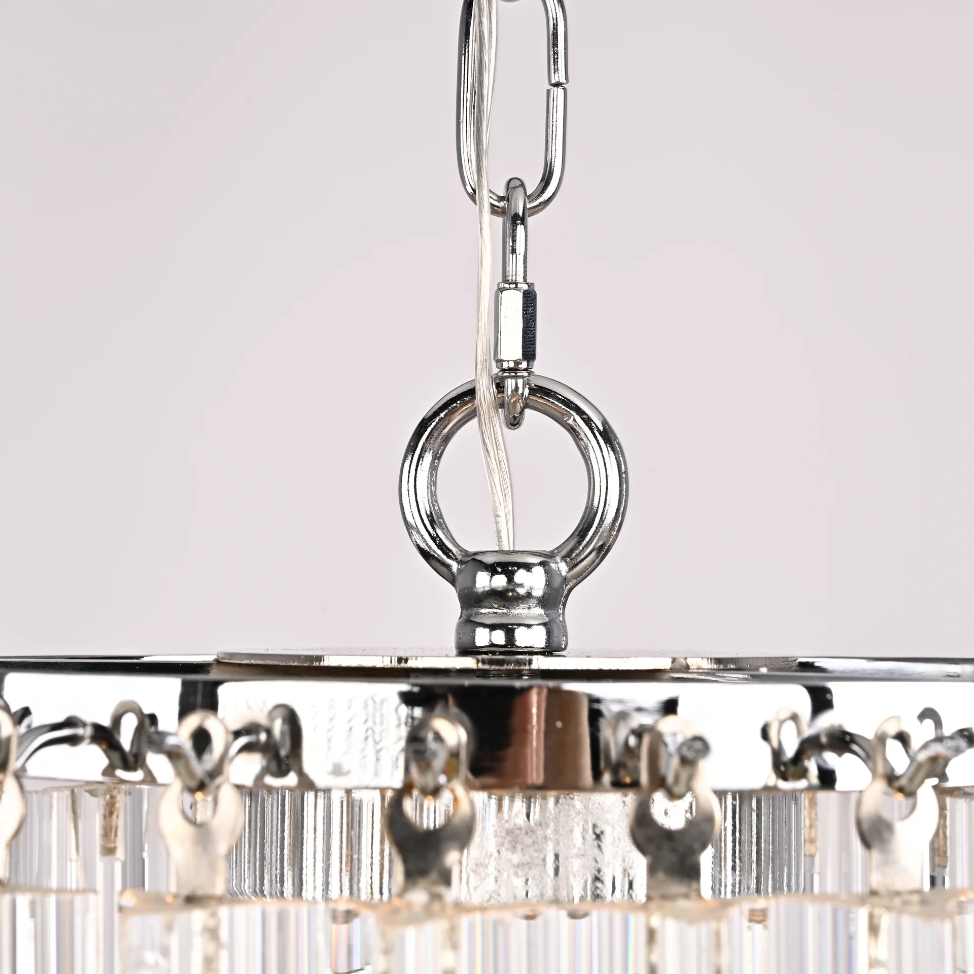 Подвесная люстра Odeon Chandelier Glass Clear - миниатюра 11