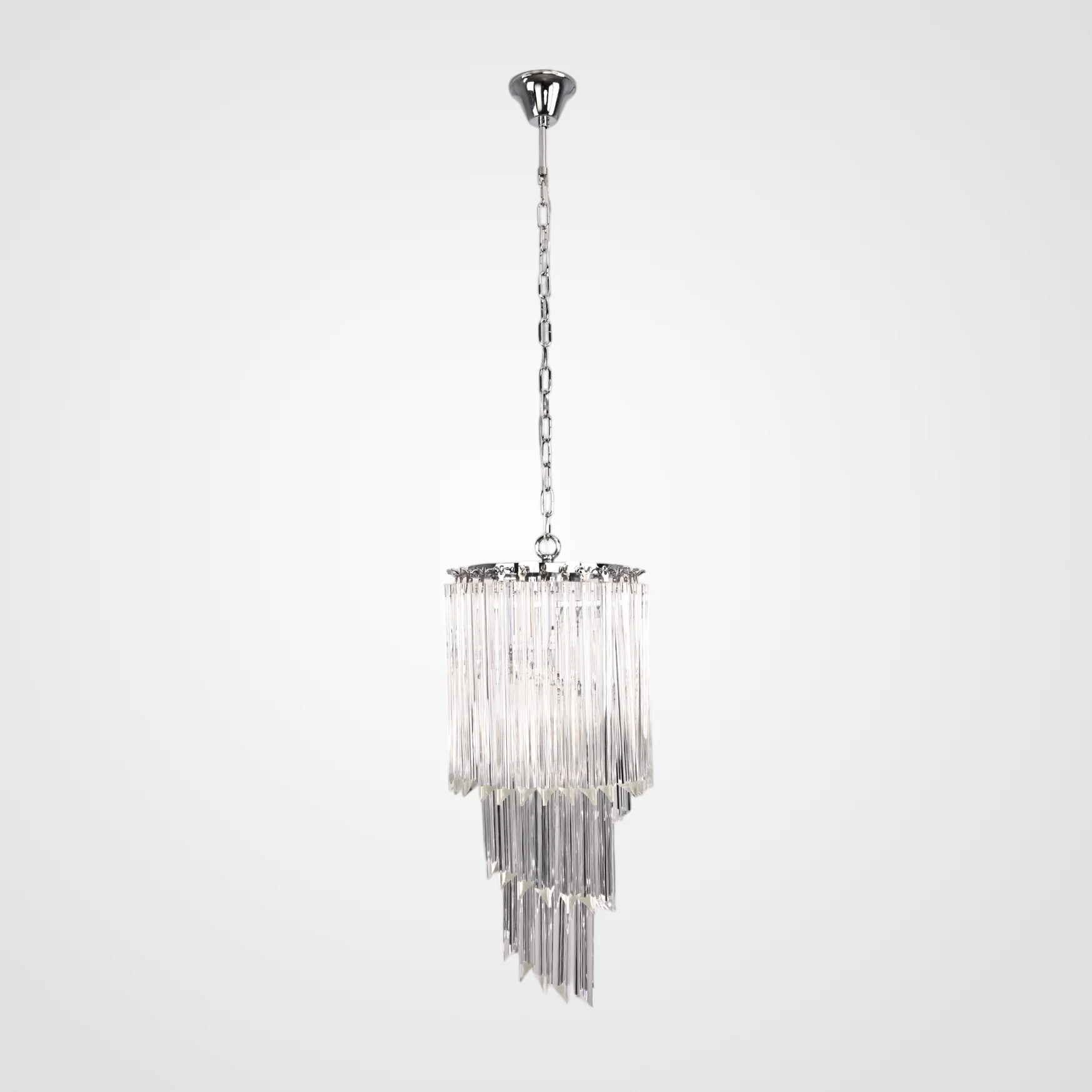 Подвесная люстра Odeon Chandelier Glass Clear - миниатюра 2